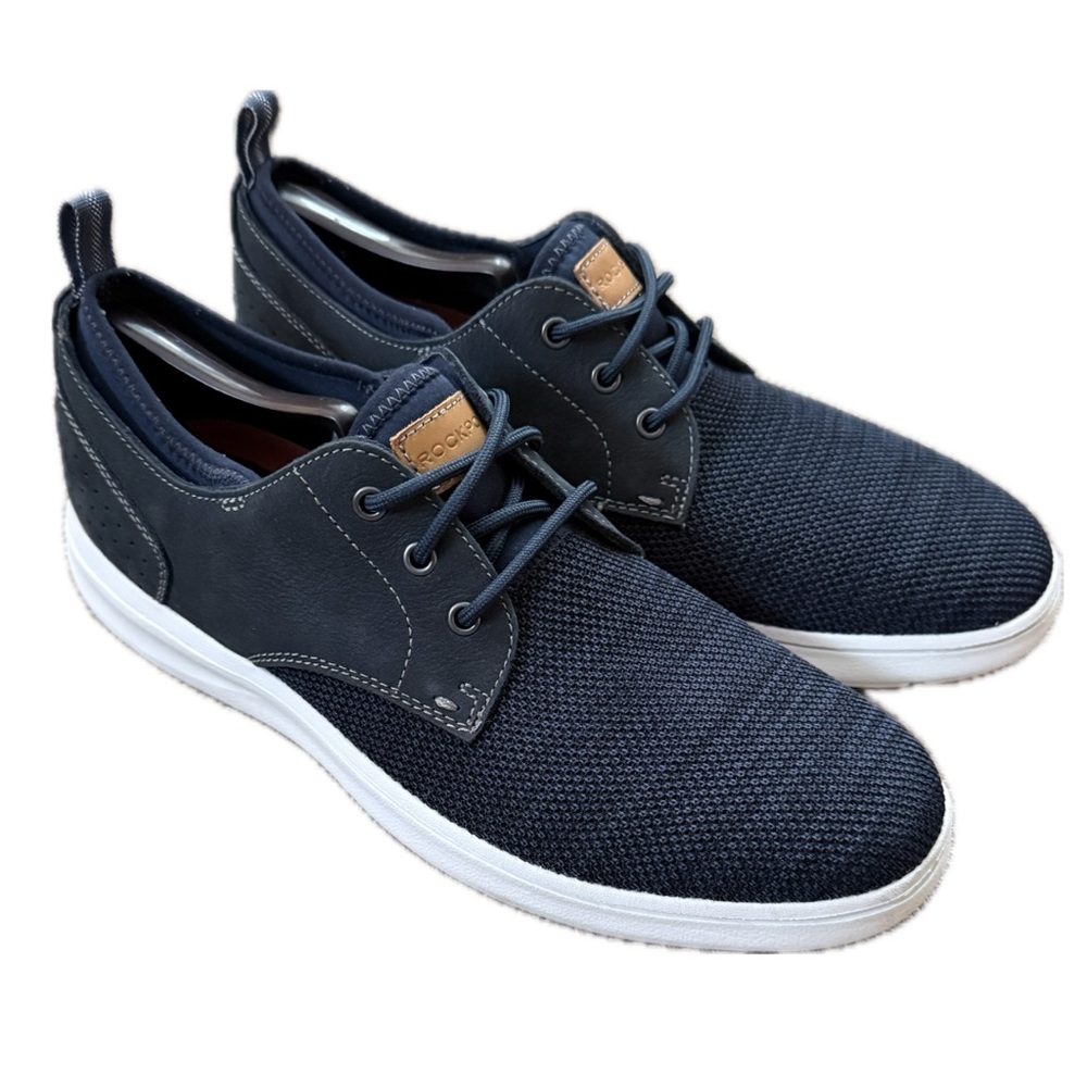 Rockport Zaden Oxford Sneaker Navy Nubuck/Mesh CH4927 Size 8.5 M / 10.5 W